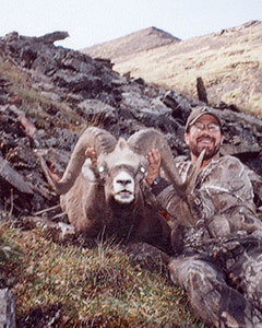 Snow Sheep hunting in Russia